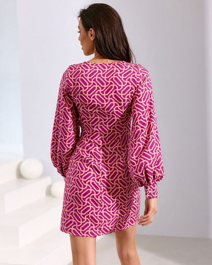 Robe fleurie manches longues buffet