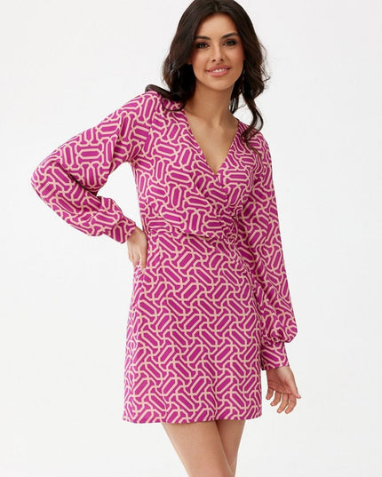 Robe fleurie manches longues buffet