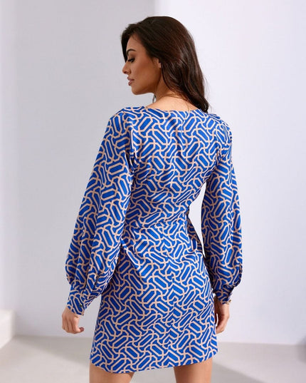 Robe fleurie manches longues buffet