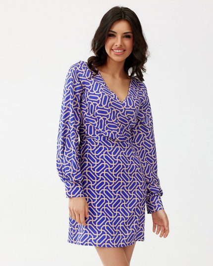 Robe fleurie manches longues buffet