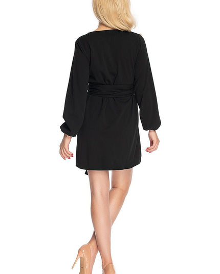Robe mini à ceinture nouée