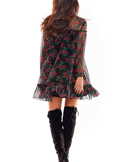 Robe mini légère imprimé tendance