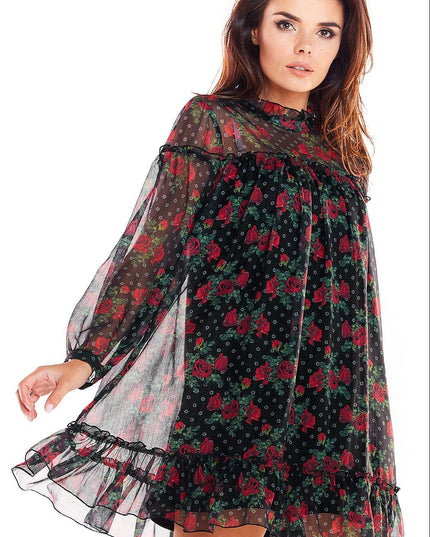 Robe mini légère imprimé tendance
