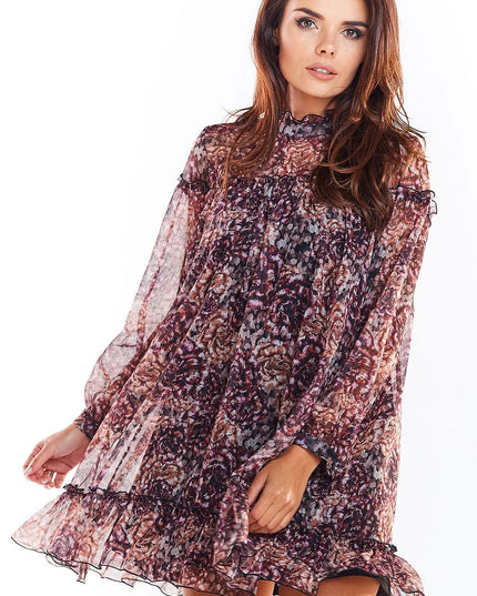 Robe mini légère imprimé tendance