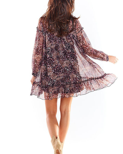 Robe mini légère imprimé tendance