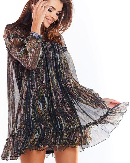 Robe mini légère imprimé tendance
