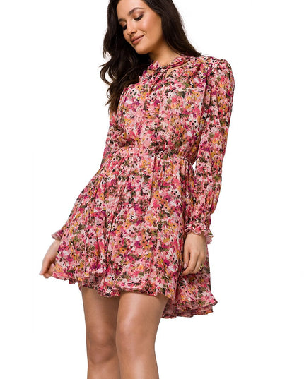 Robe verte mousseline élégante