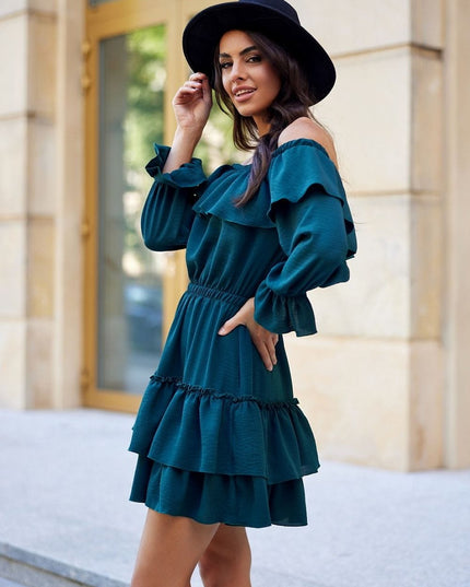 Robe espagnole mini à volants