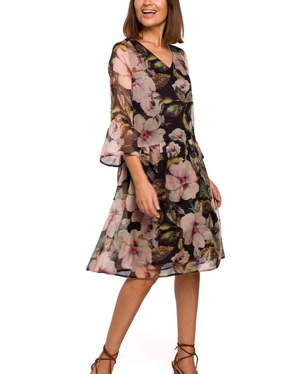 Robe florale en mousseline