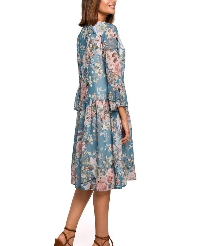 Robe florale en mousseline