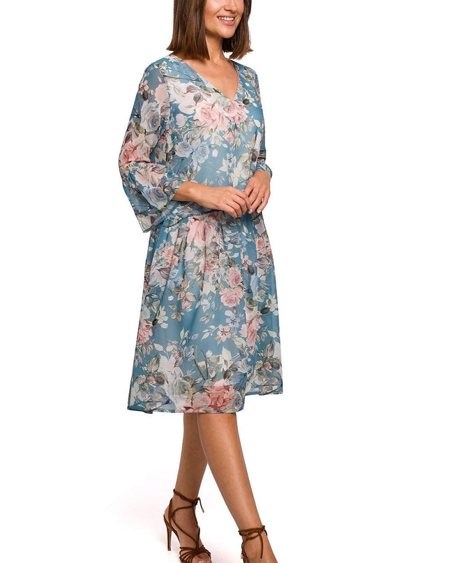 Robe florale en mousseline