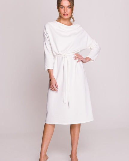 Robe oversize élégante gris clair
