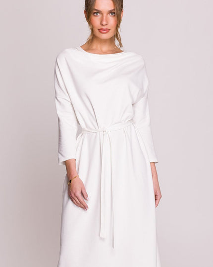 Robe oversize élégante gris clair