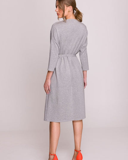 Robe oversize élégante gris clair