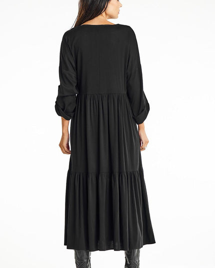 Robe longue kimono verte