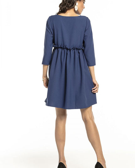 Robe verte plissée élégante