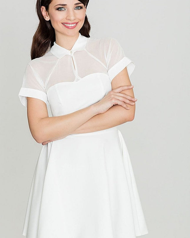 Robe élégante avec haut transparent