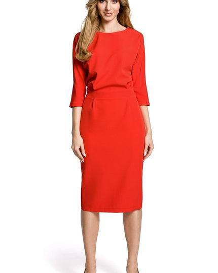 Robe élégante ample bleu marine