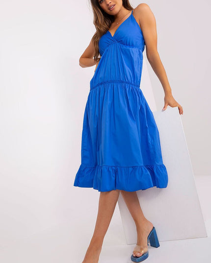 Robe d'été fluide bleue