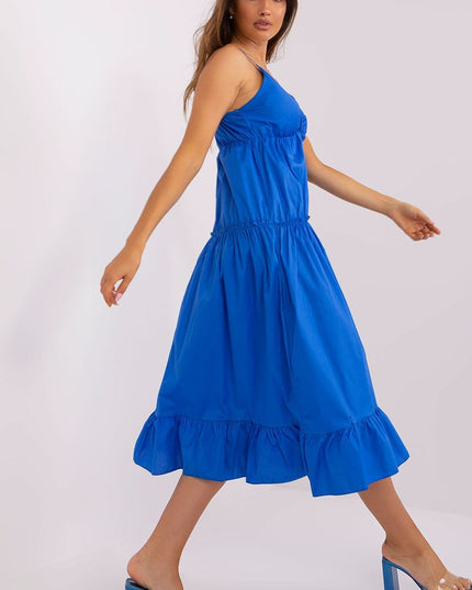 Robe d'été fluide bleue