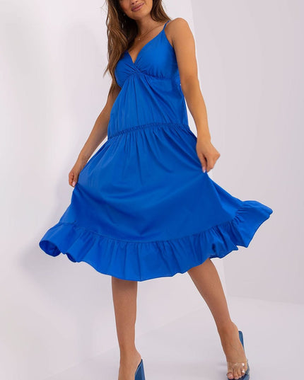 Robe d'été fluide bleue