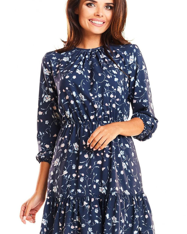 Robe élégante à motifs floraux