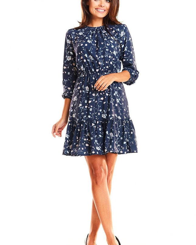 Robe élégante à motifs floraux