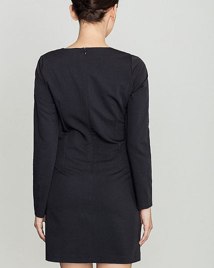 Robe droite manches longues