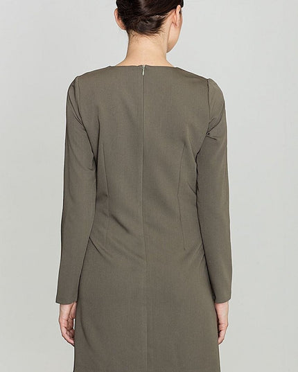 Robe droite manches longues