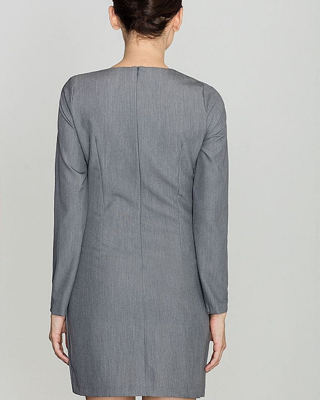 Robe droite manches longues