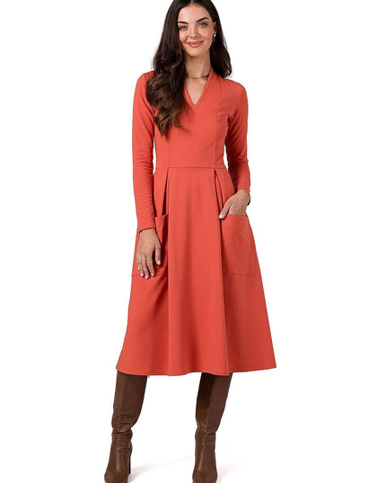 Robe élégante en coton avec poches