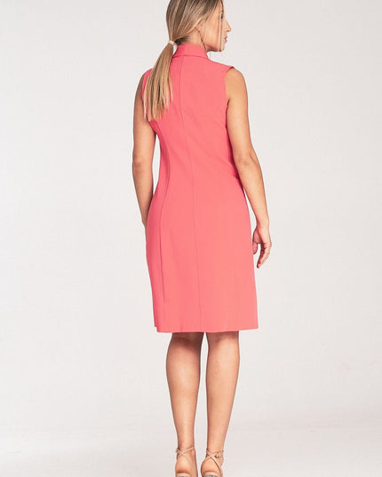 Robe midi élégante sans manches