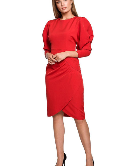 Robe élégante manches buffet