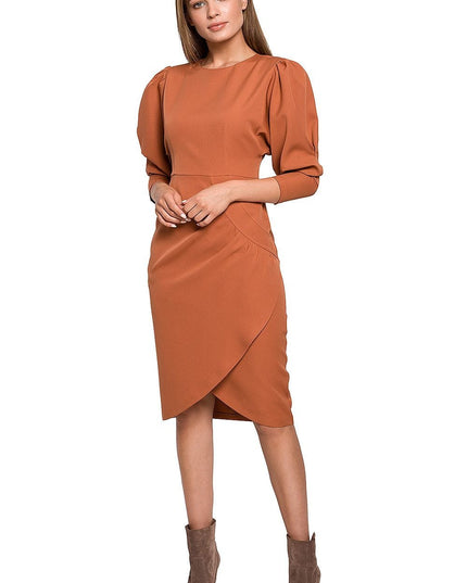 Robe élégante manches buffet