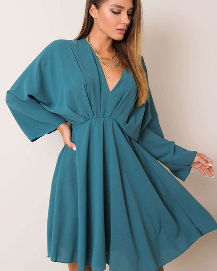 Robe beige foncé évasée