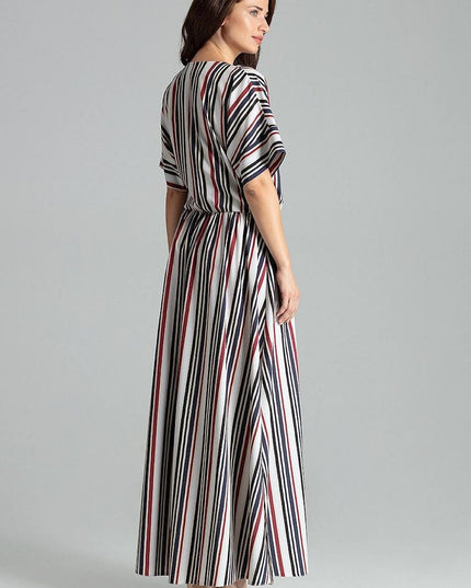 Robe longue beige kimono