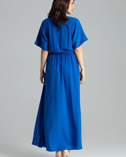 Robe longue beige kimono