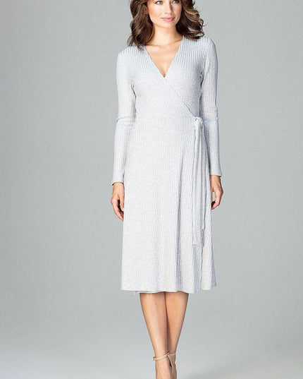 Robe élégante ample à manches longues