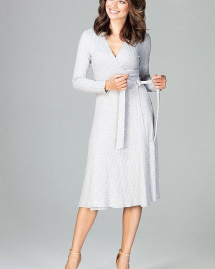 Robe élégante ample à manches longues