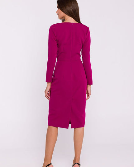 Robe crayon asymétrique élégante