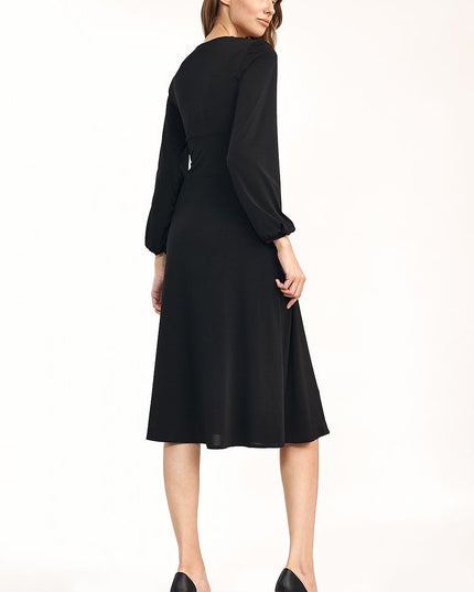 Robe midi verte élégante