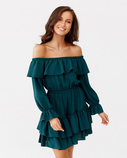 Robe courte à volants élégante