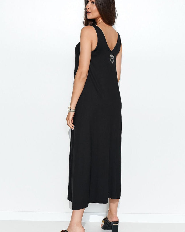 Robe longue sans manches élégante