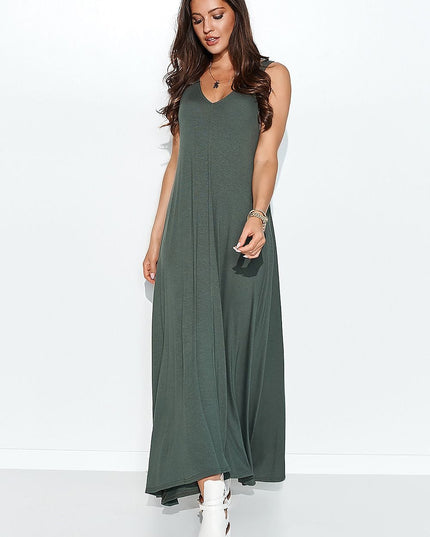 Robe longue sans manches élégante