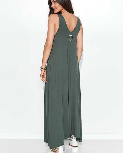 Robe longue sans manches élégante