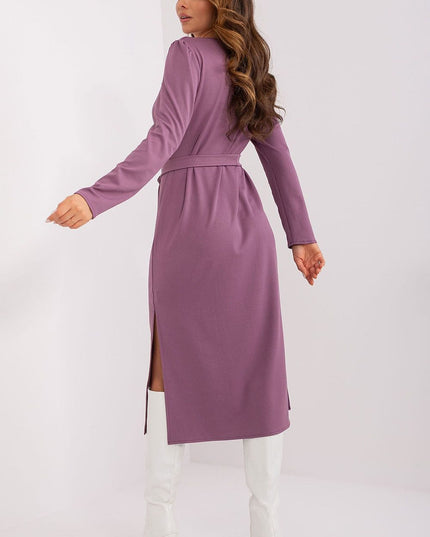 Robe midi élégante ceinturée