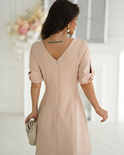 Robe rose poudré élégante