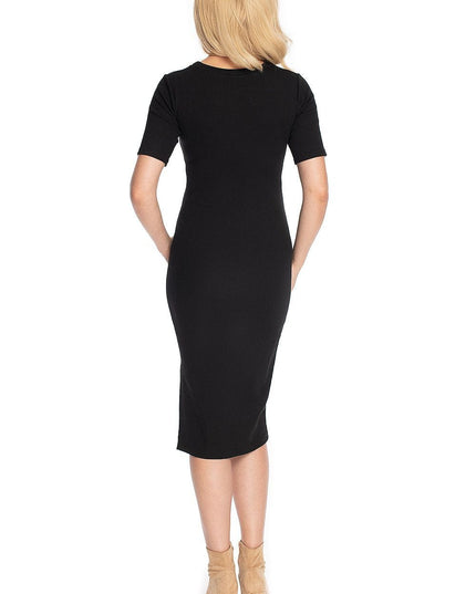 Robe maternité rose élégante