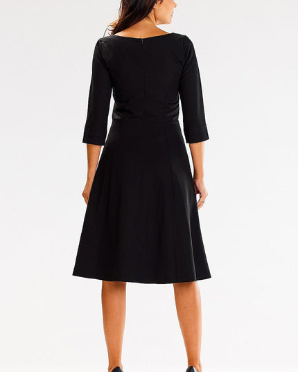 Robe noire évasée cérémonie