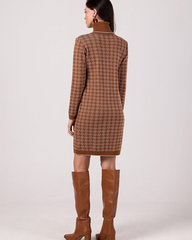 Robe pull à col roulé